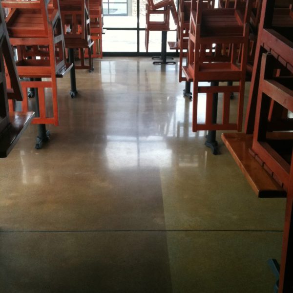 Dyed & Polished Concrete in Rexburg, Idaho | Silver Crest Corp.