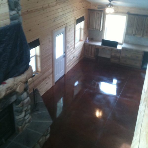 Dyed & Sealed Concrete Floors in Lewisville, Idaho | Silver Crest Corp.