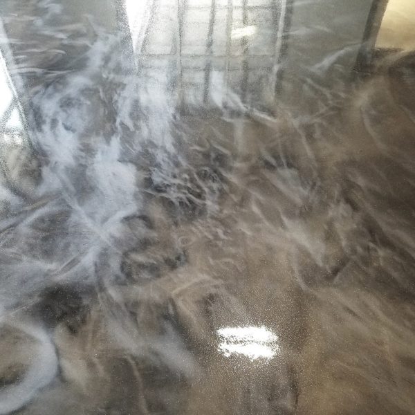 Metallic Epoxy Flooring in Idaho Falls | Silver Crest Corp.