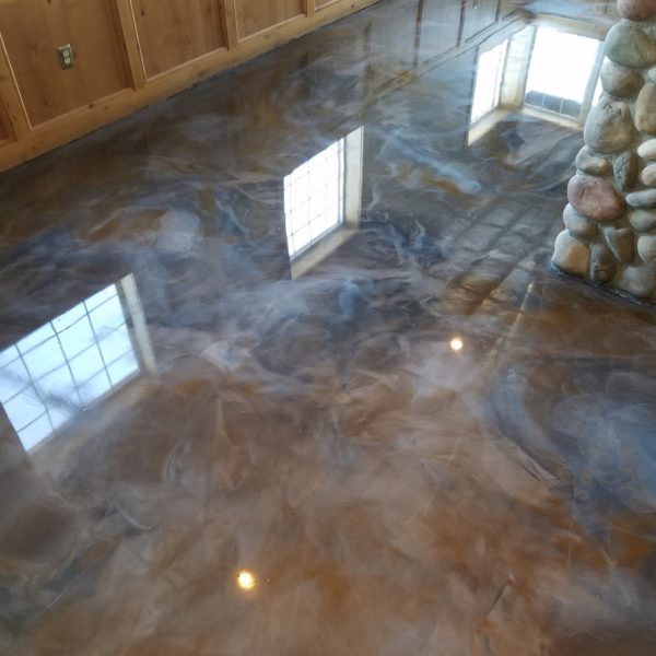 Metallic Epoxy Flooring in Idaho Falls | Silver Crest Corp.