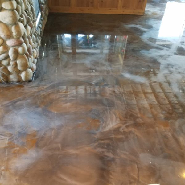 Metallic Epoxy Flooring in Idaho Falls | Silver Crest Corp.